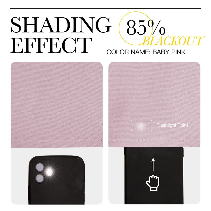 Plain Pink Plain Polyester wide blackout curtains blackout curtain panels for girls room rpet blackout curtain & Drapes Fabric