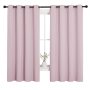 Plain Pink Plain Polyester wide blackout curtains blackout curtain panels for girls room rpet blackout curtain & Drapes Fabric