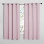Plain Pink Plain Polyester wide blackout curtains blackout curtain panels for girls room rpet blackout curtain & Drapes Fabric