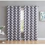 Chevron Print Thermal Insulated Blackout Curtain, Wholesale Amazon High Quality Hotel Blackout Curtain/