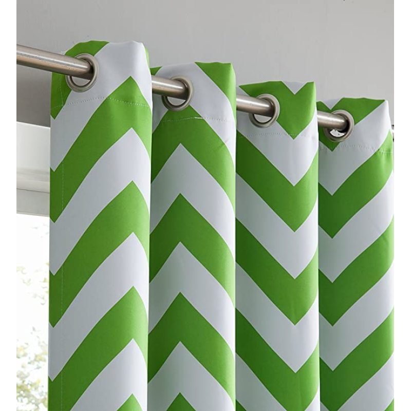 Chevron Print Thermal Insulated Blackout Curtain, Wholesale Amazon High Quality Hotel Blackout Curtain/