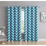 Chevron Print Thermal Insulated Blackout Curtain, Wholesale Amazon High Quality Hotel Blackout Curtain/