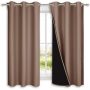 Two layers Of Solid Color 100% Shading Curtain Blackout Bedroom Curtains For Living Room Blackout Curtains/