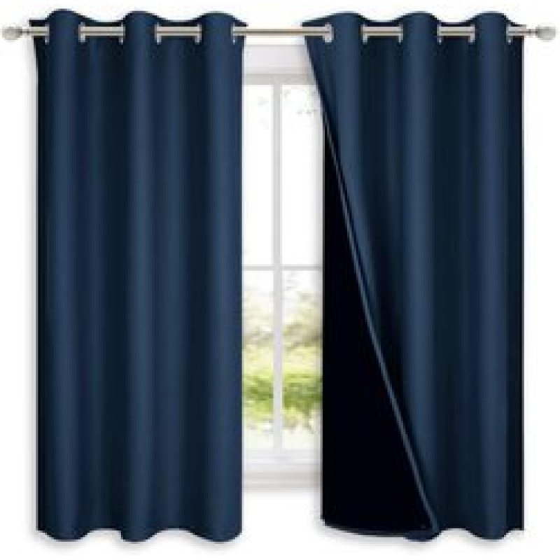 Two layers Of Solid Color 100% Shading Curtain Blackout Bedroom Curtains For Living Room Blackout Curtains/