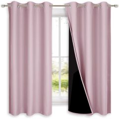 Two layers Of Solid Color 100% Shading Curtain Blackout Bedroom Curtains For Living Room Blackout Curtains/