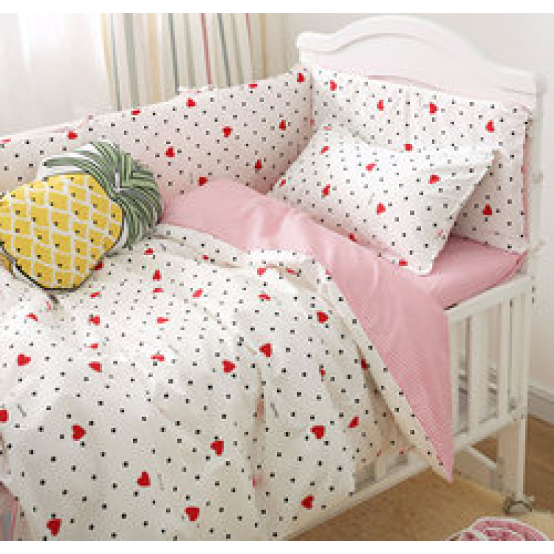 Nursery School 100% Cotton Bedding Set Baby Bedsheet, Custom 3 Piece Suit Cartoon Bedding Sets/