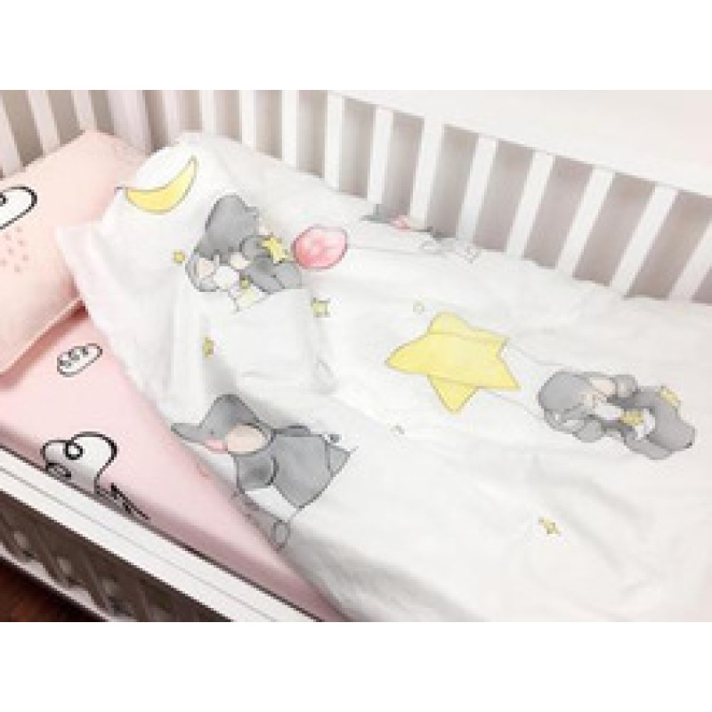Nursery School 100% Cotton Bedding Set Baby Bedsheet, Custom 3 Piece Suit Cartoon Bedding Sets/