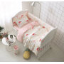 Nursery School 100% Cotton Bedding Set Baby Bedsheet, Custom 3 Piece Suit Cartoon Bedding Sets/