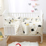 Nursery School 100% Cotton Bedding Set Baby Bedsheet, Custom 3 Piece Suit Cartoon Bedding Sets/