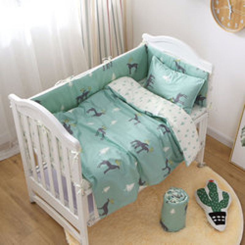 Nursery School 100% Cotton Bedding Set Baby Bedsheet, Custom 3 Piece Suit Cartoon Bedding Sets/