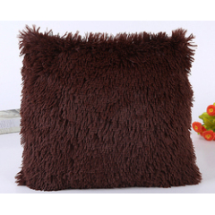 Series Style Faux Fur Throw Pillow Case, Super Soft Fur Cushion Cover For Living Room/