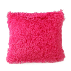 Series Style Faux Fur Throw Pillow Case, Super Soft Fur Cushion Cover For Living Room/