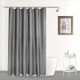Customized Waffle  Bathroom Shower Curtain, Polyester Waterproof Curtains With 12 Free Hooks$