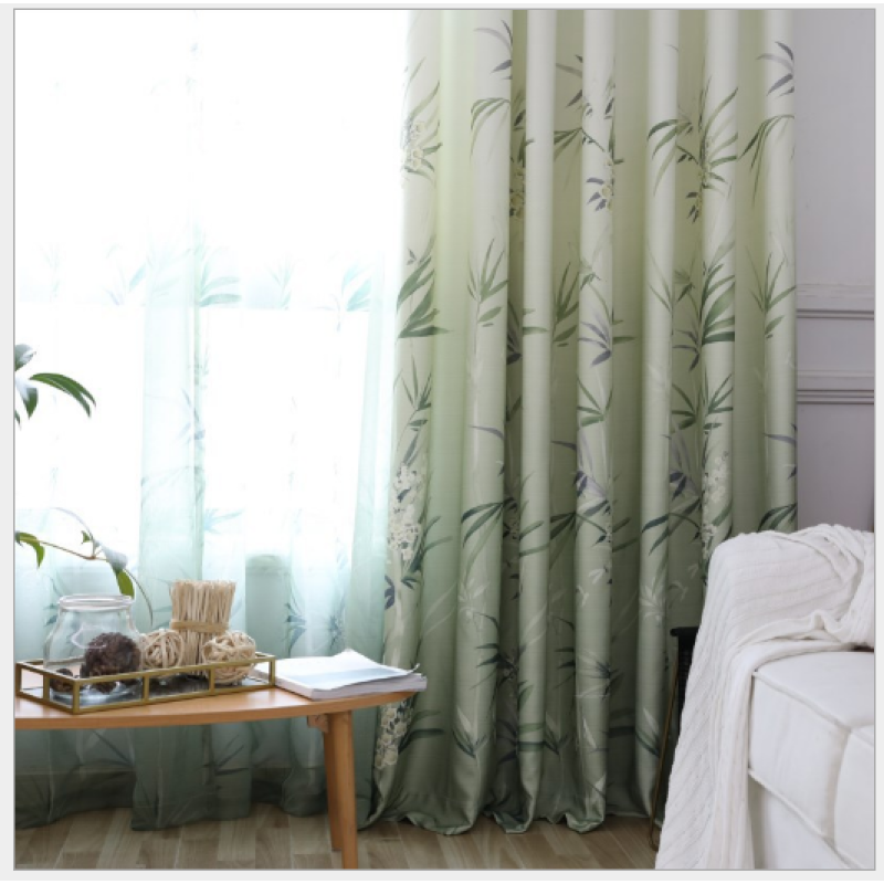 Best Selling Products Printed Valance Fabric, Super Soft Natural Leaves Printed Valance Fabric#