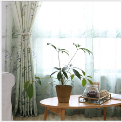 Best Selling Products Printed Valance Fabric, Super Soft Natural Leaves Printed Valance Fabric#