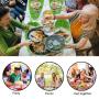 15PCS Large Artificial Faux Tropical Banana Leaves Placemat, Jungle Beach Hawaiian Adventure Theme Party Place Mat#