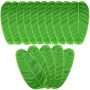 15PCS Large Artificial Faux Tropical Banana Leaves Placemat, Jungle Beach Hawaiian Adventure Theme Party Place Mat#