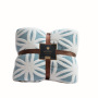 Portable Two-layer Flannel Blanket Sleeping Throw Rug Sofa Bedding Blankets