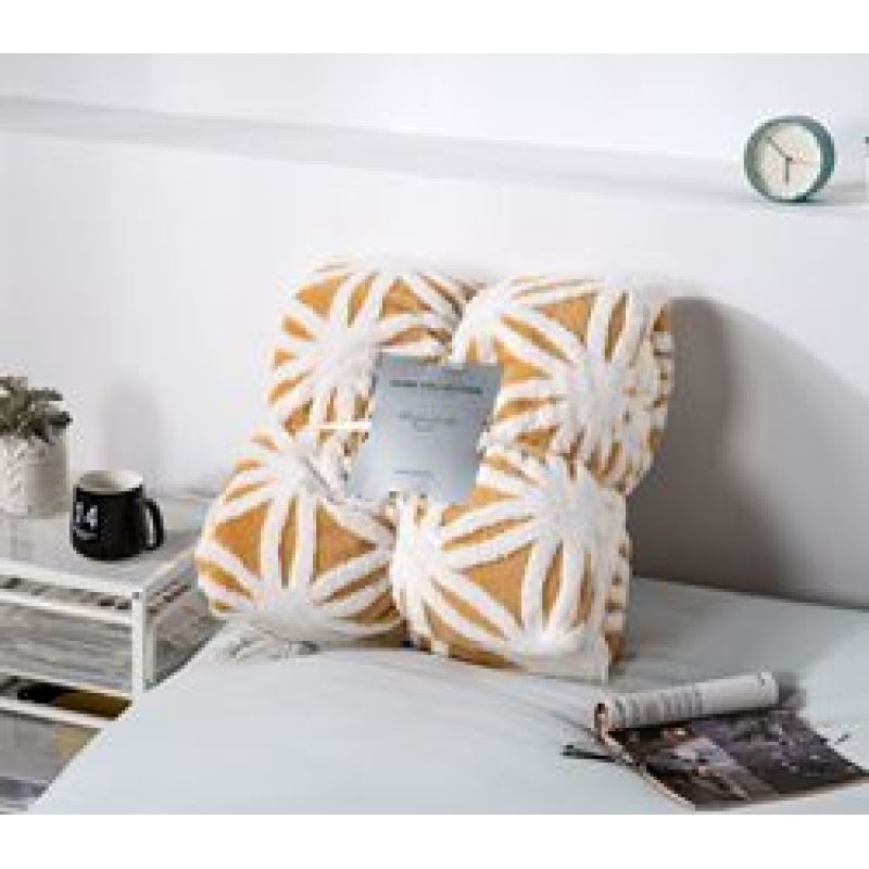 Portable Two-layer Flannel Blanket Sleeping Throw Rug Sofa Bedding Blankets