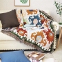 Multifunction Geometry Throw Blanket Sofa Decorative Slipcover Cobertor Sofa Beds Travel Stitching Blankets For Bed/