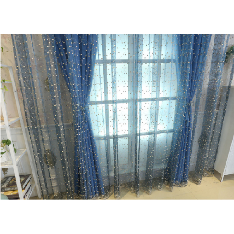 Online store invisible tulle cortinas para sala, Amazon top seller 2019 lace valance curtains@