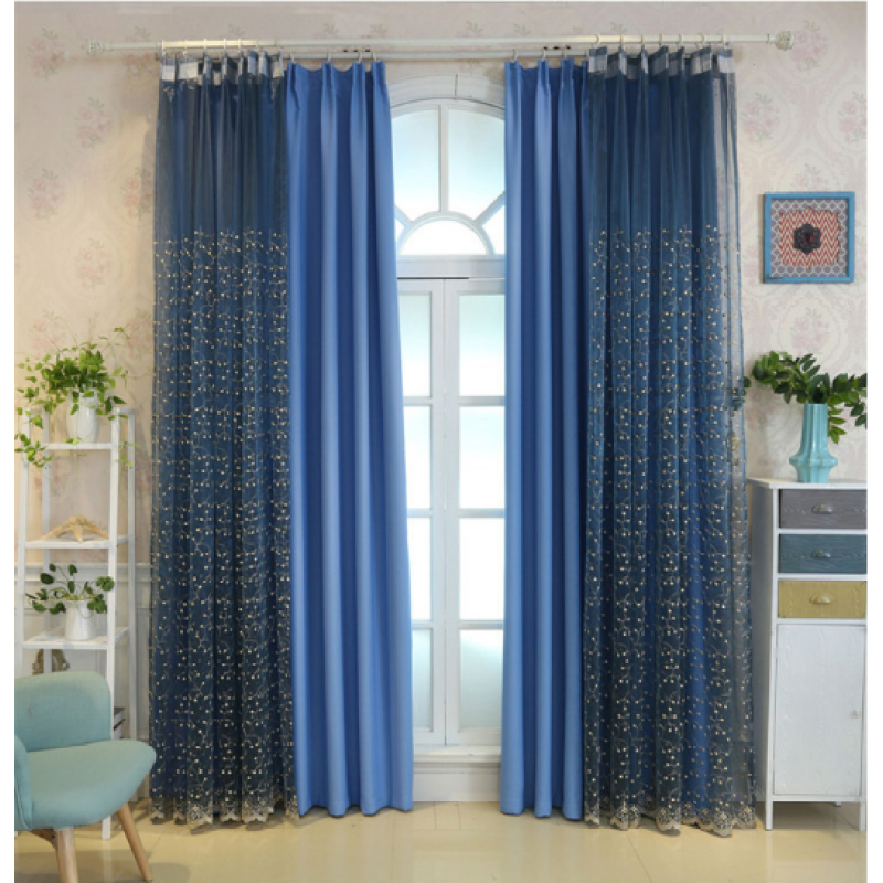 Online store invisible tulle cortinas para sala, Amazon top seller 2019 lace valance curtains@