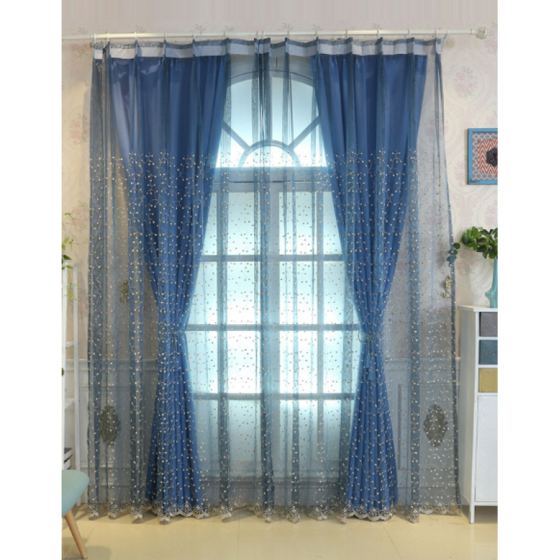Online store invisible tulle cortinas para sala, Amazon top seller 2019 lace valance curtains@
