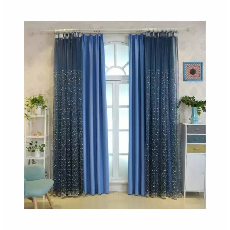Online store invisible tulle cortinas para sala, Amazon top seller 2019 lace valance curtains@