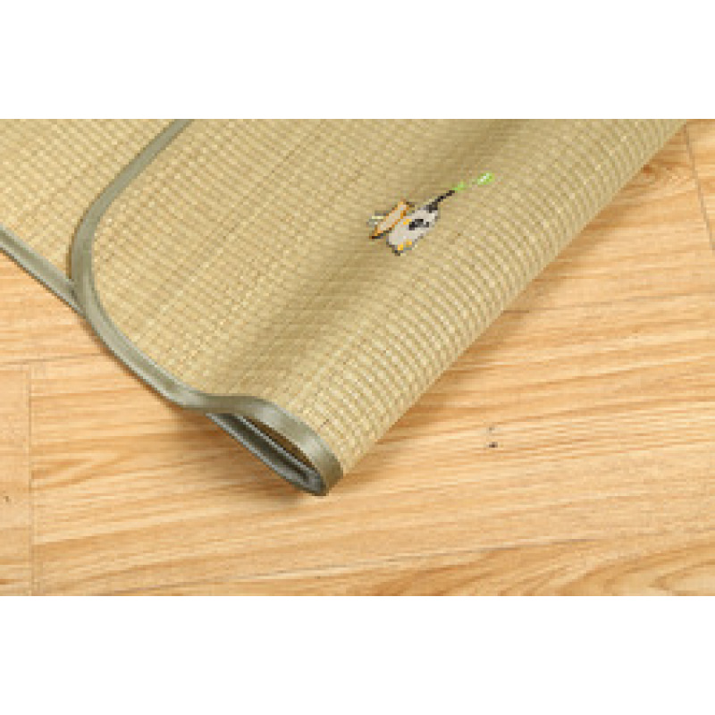 High quality natural Children mat two-sided 50*100cm/60*120cm rush mat straw bed sheet and pillowcase Two Piece Set