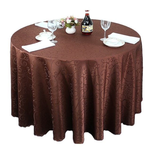 Big Round Wedding Hotel Table Cloth, Restaurant Home  Rectangular Fabric Tablecloth/