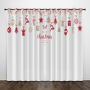 Merry Christmas A Happy New Year Window Curtains Living Room Ready made Fabric Drapes Curtain Home Decor