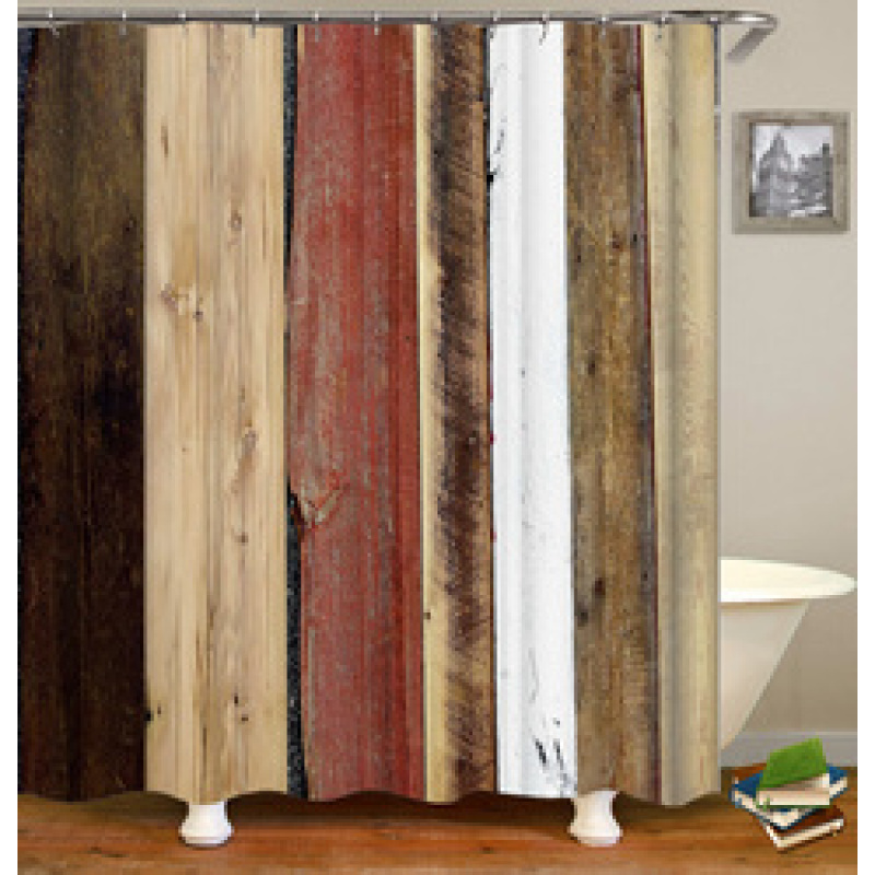 Rideau de douche de salle de bain en PEVA en gros feuilles impression 3D Boho conception personnalisée ensemble de rideaux de douche de concepteurs de bain