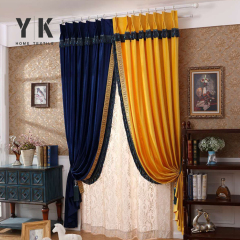 fancy velvet fabric black velvet stage door curtain