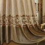 embroidered window luxury curtain for room, embroidery curtain fabric velvet european curtain for jacquard
