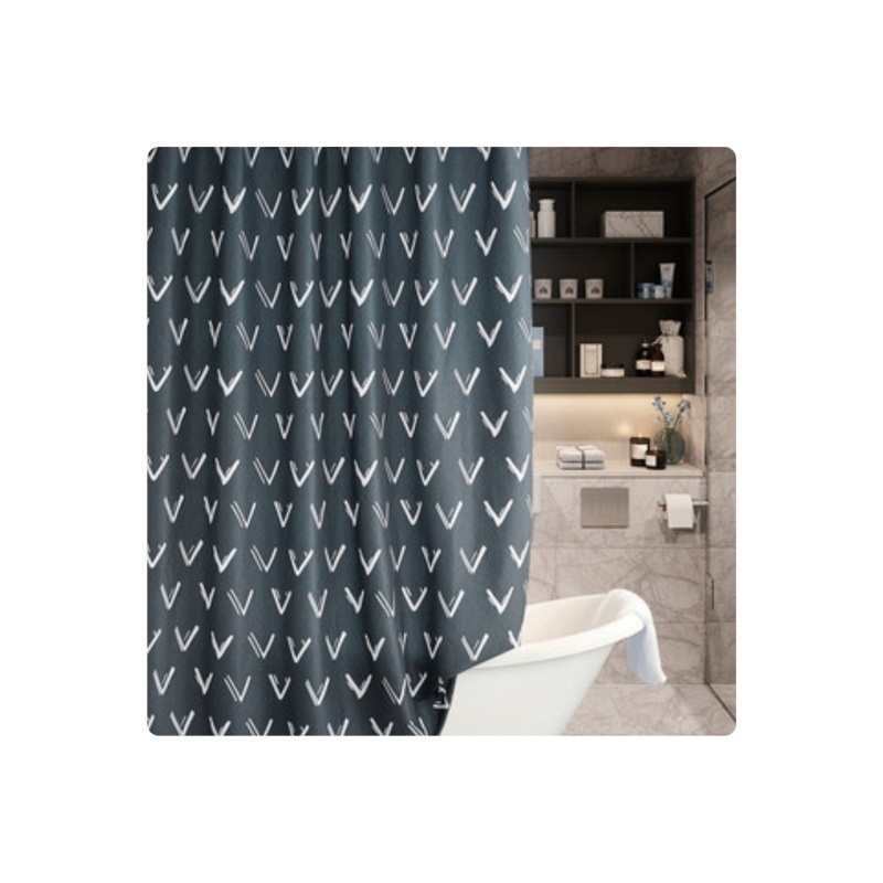 Bathroom Shower Curtain Toilet Water Partition, Set Free Of Perforated Waterproof Bathroom Window Cover Curtain/