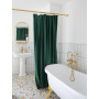 Nordic two-layer velvet , a set of high quality Gothic decorative curtains, free perforated tarpaulin, warm shower/