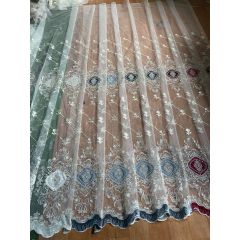 European and American style embroidered curtains, simple and atmospheric embroidered curtains/