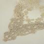 Gauze Embroidered Table Runner Scarf Lace Macrame, Chiffon Piano Table Runners for Wedding Holiday Summer Picnic Dinner