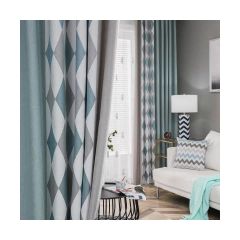 Hot Selling Printed Assorted Seamless Window Curtain  for Living Room/