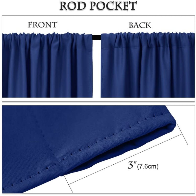 Verdunkelungsvorhänge für Wohnzimmer, Schlafzimmer, Küche, Fensterbehandlungen, kleine Vorhänge, einfarbig, Heimdekoration, Vorhänge
