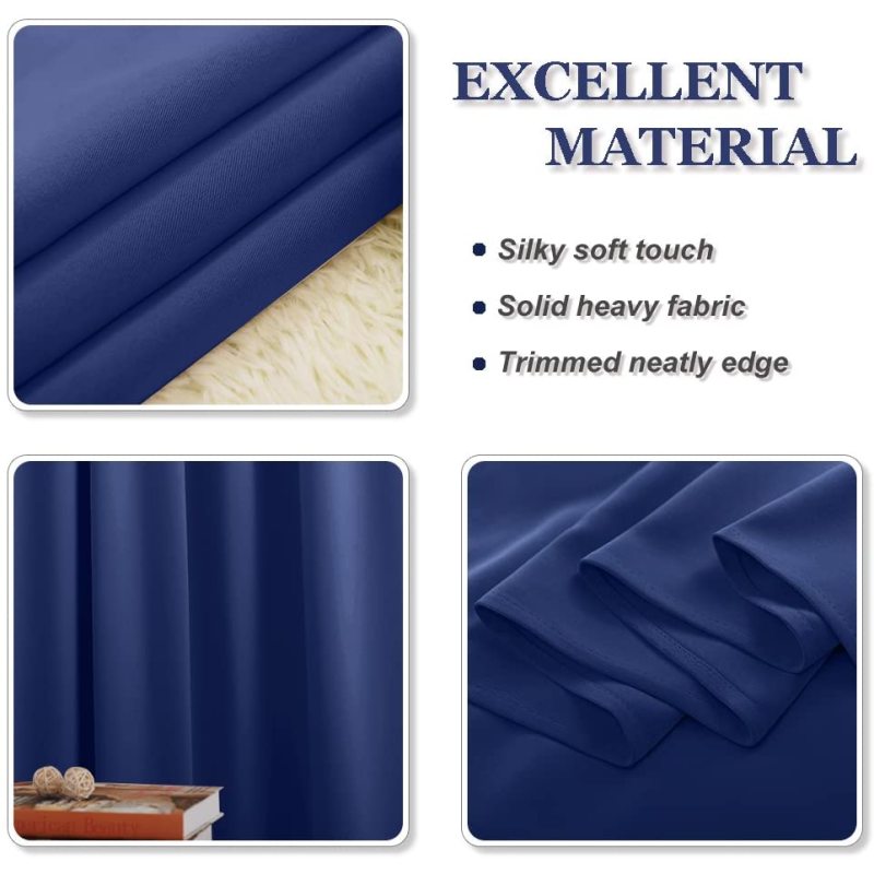 Verdunkelungsvorhänge für Wohnzimmer, Schlafzimmer, Küche, Fensterbehandlungen, kleine Vorhänge, einfarbig, Heimdekoration, Vorhänge