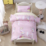 Nursery School 100% Cotton Bedding Set Baby Bedsheet, 4 Piece Suit Reactive Printing Bedding Sets/