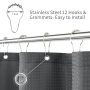 Waffle Bohomia Style Waterproof Bath Curtain , Printing Shower Curtains With Tassel$