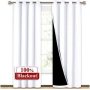 Good Review Bedroom Excellent Light-blocking 300GSM Polyester 100%Blackout Grommet Curtain, Drop Thermal Insulated Solid Curtain