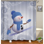 Drop Shipping Christmas Tree And Gifts Decoration Wonderful Waterproof Shower Curtain/