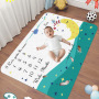 Newborn Baby Monthly Growth Photography Props Background Cloth for Rug Baby Boy Girls Photography Accessories Milestone Blanket/