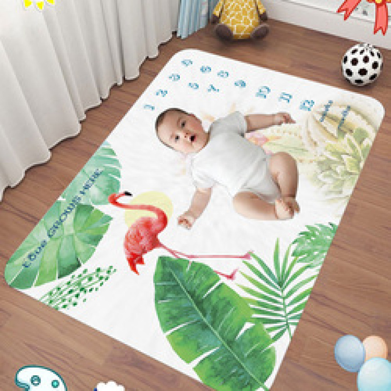 Newborn Baby Monthly Growth Photography Props Background Cloth for Rug Baby Boy Girls Photography Accessories Milestone Blanket/