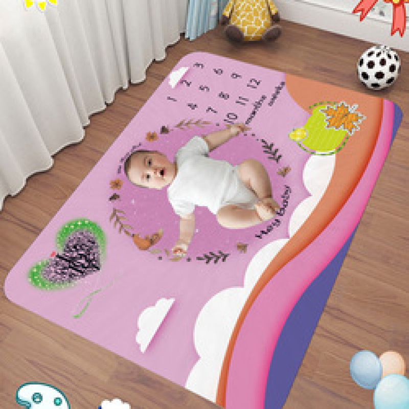 Newborn Baby Monthly Growth Photography Props Background Cloth for Rug Baby Boy Girls Photography Accessories Milestone Blanket/