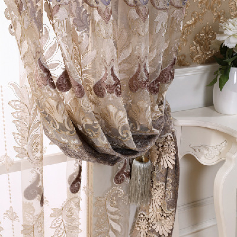 For Home Curtain For The Living Room European,China Luxury Curtains Designs Curtain With Embroidery Blackout  $