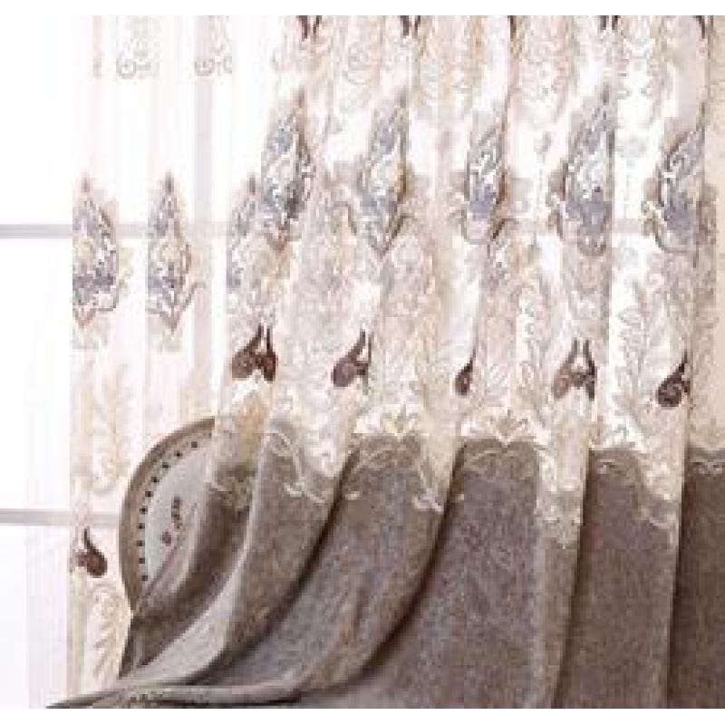 For Home Curtain For The Living Room European,China Luxury Curtains Designs Curtain With Embroidery Blackout  $